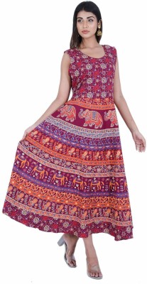 Rangun Women Maxi Maroon Dress