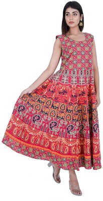 Unique Choice Women Maxi Multicolor Dress