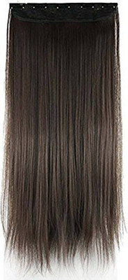 HEROSHIV INDIA  Extensions And Wigs 5 Clip based Synthetic  Extension Hair Extension