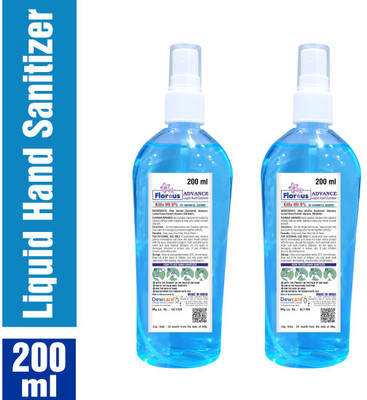 Buy Florous Advance Sanitizer 2x200ml 62 V V Alcohol Based