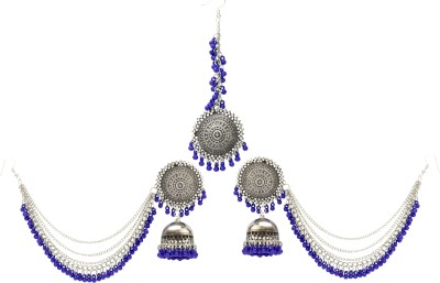 YELLOW CHIMES Brass Silver, Blue Jewellery Set(Pack of 1)
