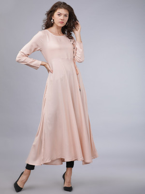 Vishudh Women Solid A-line Kurta(Multicolor)