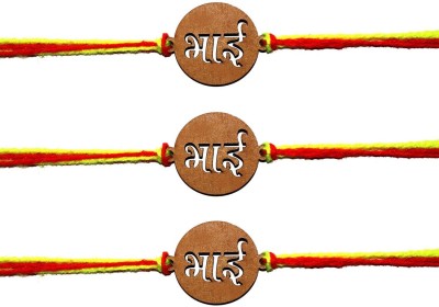 Vihaan Fashions Designer 3RKH0026 Mauli Thread Rakhi  Set(3 Designer Rakhi)