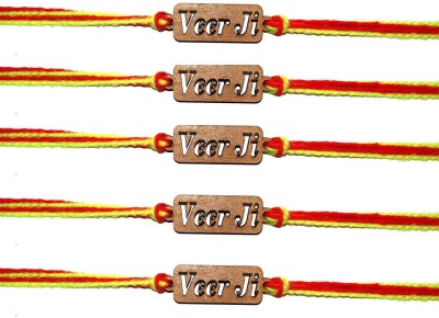 Vihaan Fashions Designer 5RKH0030 Mauli Thread Rakhi  Set(5 Designer Rakhi)