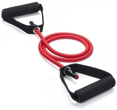 mega store Resistance band with handle. Full body workout Resistance Tube(Black, Red)