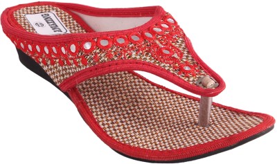 AMAZING TRADERS Women Flats(Red , 4)