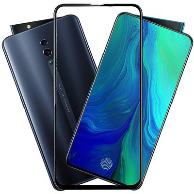 HOBBYTRONICS Edge To Edge Tempered Glass for Oppo Reno(Pack of 1)
