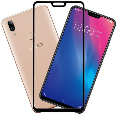 HOBBYTRONICS Edge To Edge Tempered Glass for Vivo V9 Youth(Pack of 1)