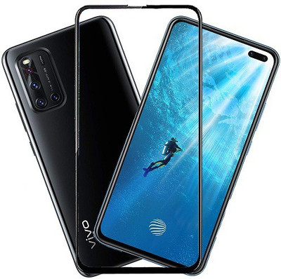 KARTRAY Edge To Edge Tempered Glass for Vivo V19(Pack of 1)
