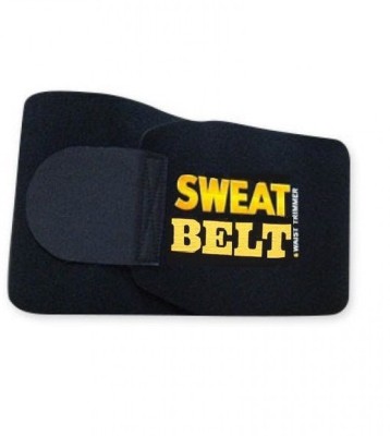 Flier Free Size hot shaper Sweet Sweat Belt Waist Trimmer Belt Fat Burner Belly Sauna Sweat Tummy Yoga Body Wrap for waist Slimming Belt(Black)