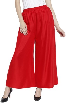 SarvSamarth Creation Relaxed Women Red Trousers