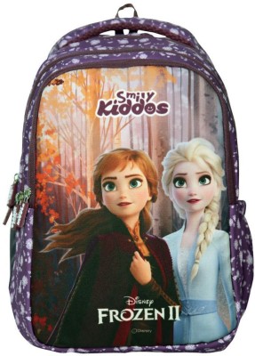 smily kiddos Frozen2 Elsa & Anna Junior backpack - Purple Backpack(Purple, 15 L)
