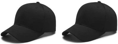 Rozti Solid Sports/Regular Cap Cap(Pack of 2)