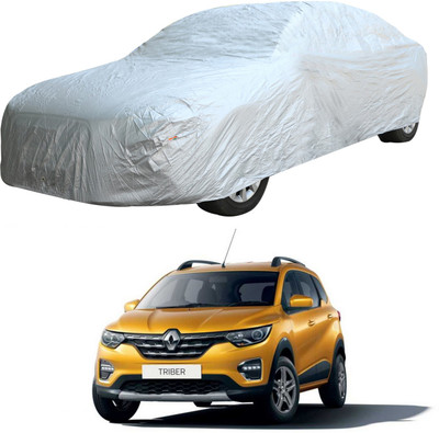 Oshotto Car Cover For Renault Triber (Without Mirror Pockets)(Silver)