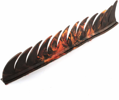 SELVIKE Helmet Mohawk for Bike(Black, Orange)