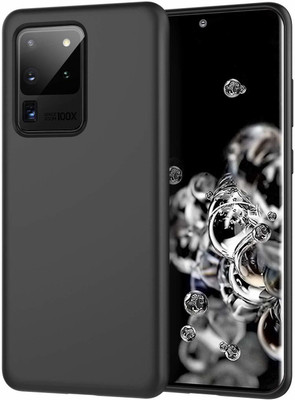 Colorcase Back Cover for Samsung Galaxy S20 Ultra(Black, Silicon, Pack of: 1)
