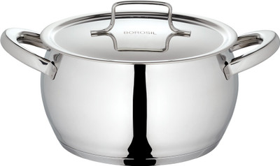 BOROSIL CookFresh Impact Bonded Tri-Ply Cook and Serve Casserole(4000 ml)