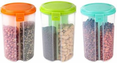 MAHI ENTERPRISE Plastic Grocery Container  - 900 ml(Pack of 3, Multicolor)