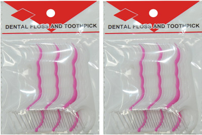 LooMantha 40Pcs Thread Dental Floss And Toothpicks(Pack of 40)