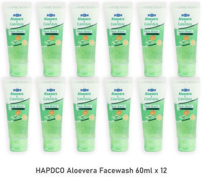 HAPDCO ALOVERA CALENDULA FACE WASH 60ML - 12PACK (12*60ML) Face Wash(720 ml)