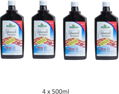 WHEEZAL JABORANDI HAIR OIL 500ML - 4 PACK (500ML * 4) Hair Oil(2000 ml)