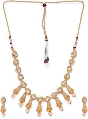 ACCESSHER Alloy Gold-plated Multicolor Jewellery Set(Pack of 1)