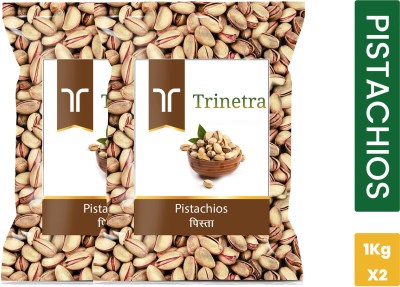 Trinetra Best Quality Pista/Pistachios 1kg pack of 2 Pistachios(2 x 1000 g)