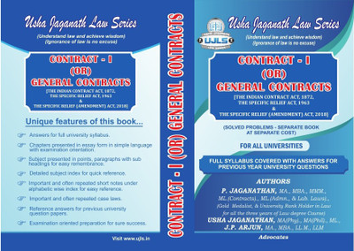 Contract I Or The General Contracts(Paperback, J.P.Arjun, P. Jaganathan, Usha Jaganathan)
