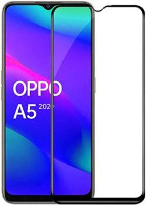 king guard Edge To Edge Tempered Glass for Oppo A5 2020(Pack of 1)