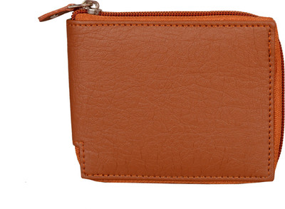 WILDAUK Men Tan Artificial Leather Wallet(3 Card Slots)