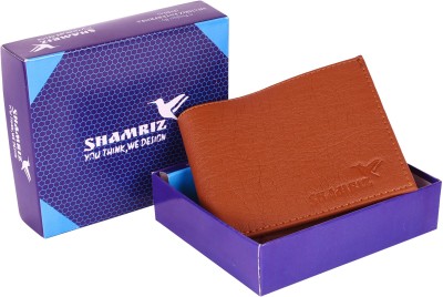 SHAMRIZ Men Casual, Travel, Trendy Tan Artificial Leather Wallet(9 Card Slots)