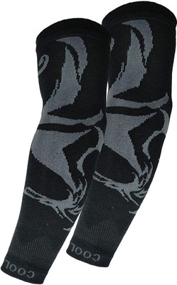 ARYANSHI Cotton Arm Sleeve For Boys & Girls With Tattoo(Free, Black)