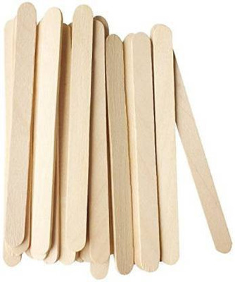 Stickwala 350 Pc Super Quality Natural Wooden Ice Cream Sticks,Candy Stick For HobbyCrafts, Project Work