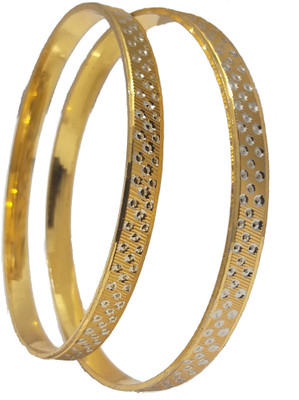AARTISAI Metal Gold-plated Bangle Set(Pack of 2)