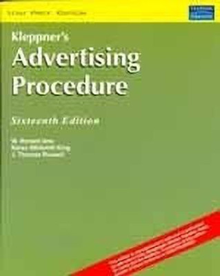 Kleppner's Advertising Procedure 16th  Edition(English, Paperback, Lane W.Ronald)