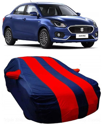 Maruti Suzuki Car Cover For Maruti Suzuki Swift Dzire (With Mirror Pockets)(Red, Blue)