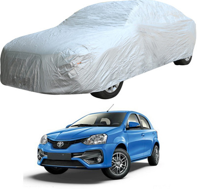 Oshotto Car Cover For Toyota Etios Liva (Without Mirror Pockets)(Silver)