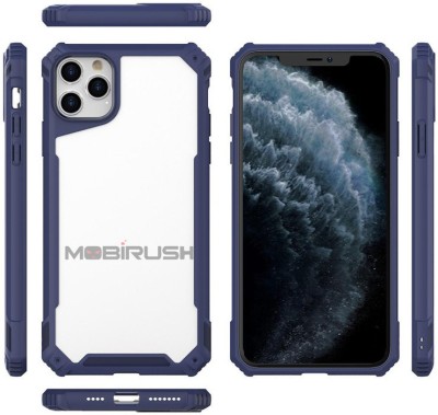 MOBIRUSH Back Cover for iPhone 11 Pro Max(Blue, Shock Proof, Pack of: 1)