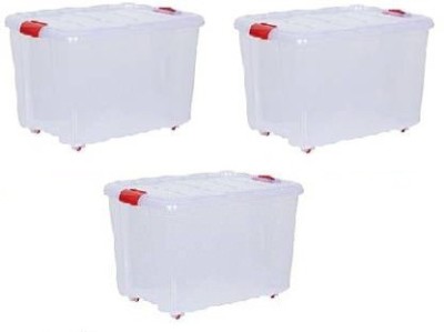 AMAZE Enterprise Plastic Utility Container  - 25 L(Pack of 3, White)