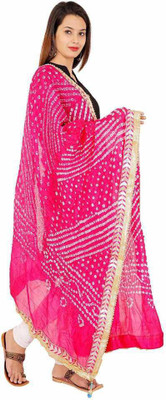 D-Fashion Art Silk Self Design Women Dupatta