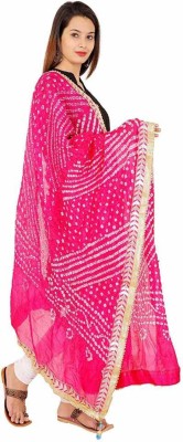 D-Fashion Silk Blend Printed Women Dupatta