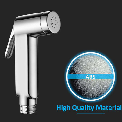 Mosaik High Pressure Health Faucet with 1 Mtr Flexible SS Tube and Wall Hook Faucet Set