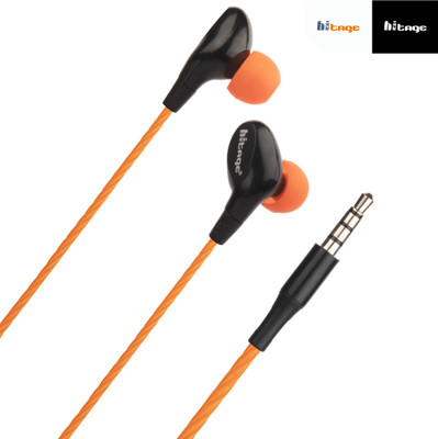 Hitage HP-139 Wired Headset(Orange, In the Ear)