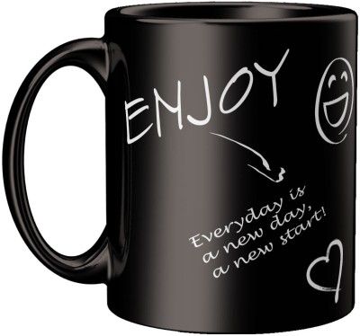 ECFAK Motivational Quote Ceramic Coffee Mug(325 ml)