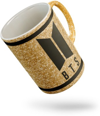 Tee Mafia gm-29-bts-logo-gold-01] Ceramic Coffee Mug(330 ml)