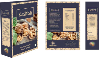 Kashish EXTRA LIGHT HALVES Walnuts, Kernels(3 x 250 g)