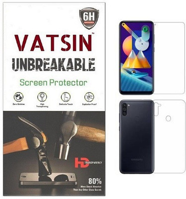 Vatsin Front and Back Screen Guard for Samsung Galaxy M11(Pack of 2)