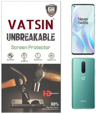 Vatsin Front and Back Screen Guard for OnePlus 8(Pack of 2)