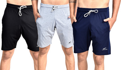Tom Burg Solid Men Multicolor Basic Shorts