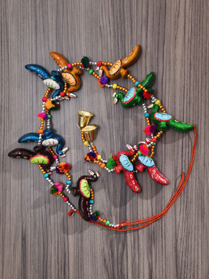 Flipkart SmartBuy Ethnic S/2 Peacock Door Hanging Toran(Paper Mache)